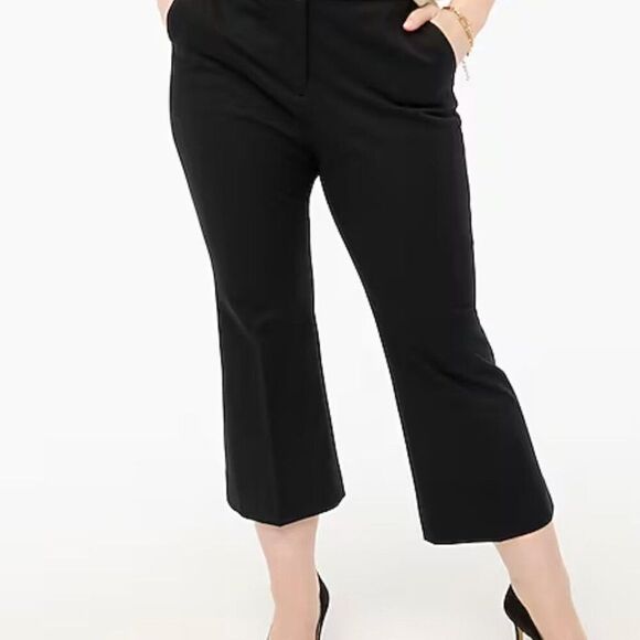 J. Crew Factory Kelsey flare pant, Black, Size 12, cotton/viscose/elastane - Picture 15 of 15